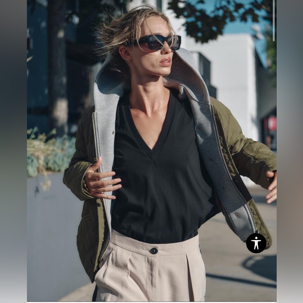 ZARA WATER REPELLENT PUFFER JACKET WITH HOOD